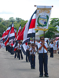 Parades during the Fiesta Del Mar, Quepos