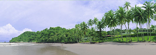 Panoramic view of Manuel Antonoi's Playitas and Playa Espadilla